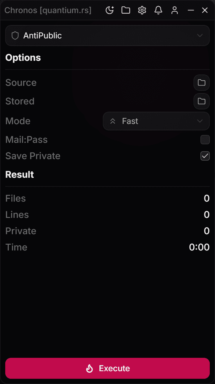 Chronos Anti-Public interface