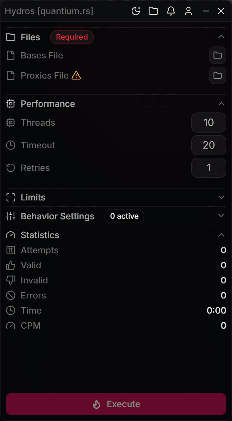 Hydros interface