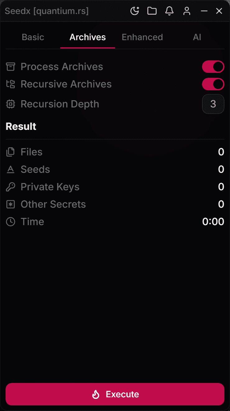 Seedx archives tab