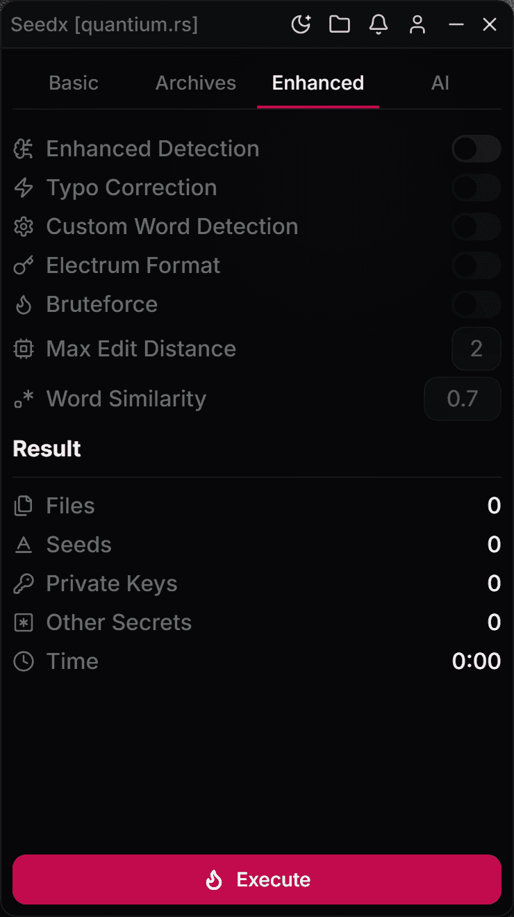 Seedx interface