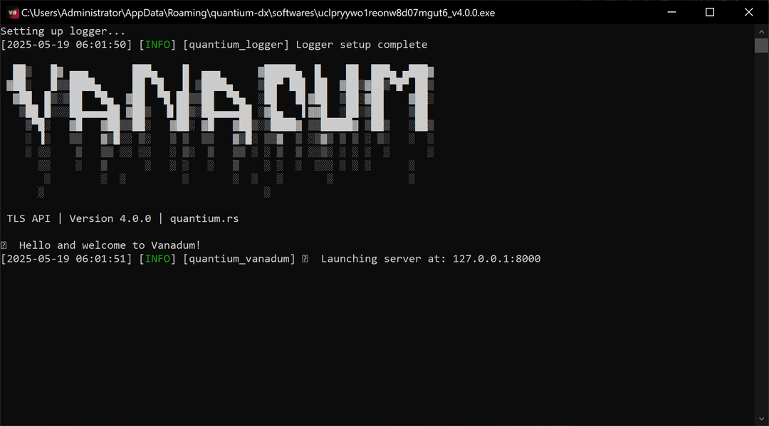 Vanadum CLI interface